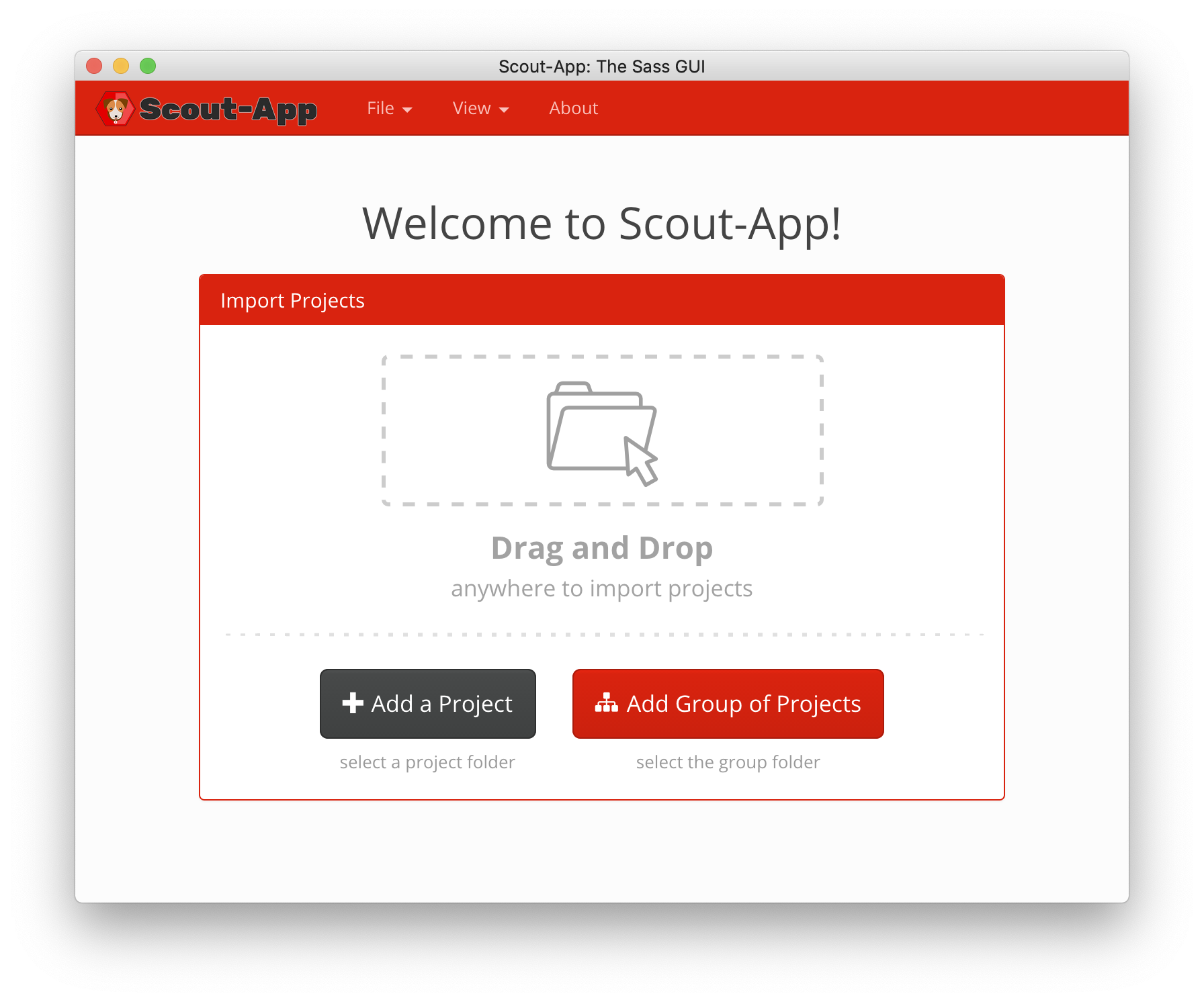 Screenshot of Scout-App
