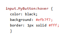 HTML button with hover